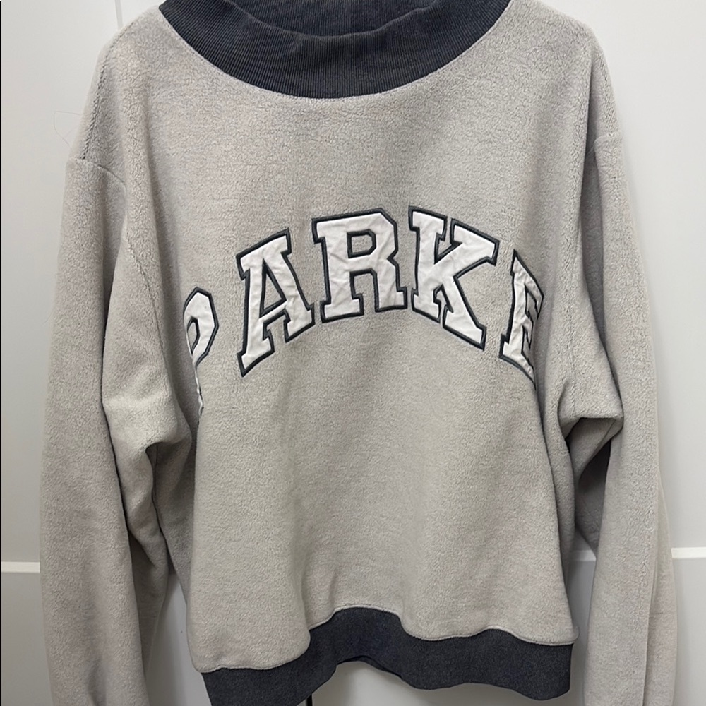 Parke Gray MockNeck Sweatshirt